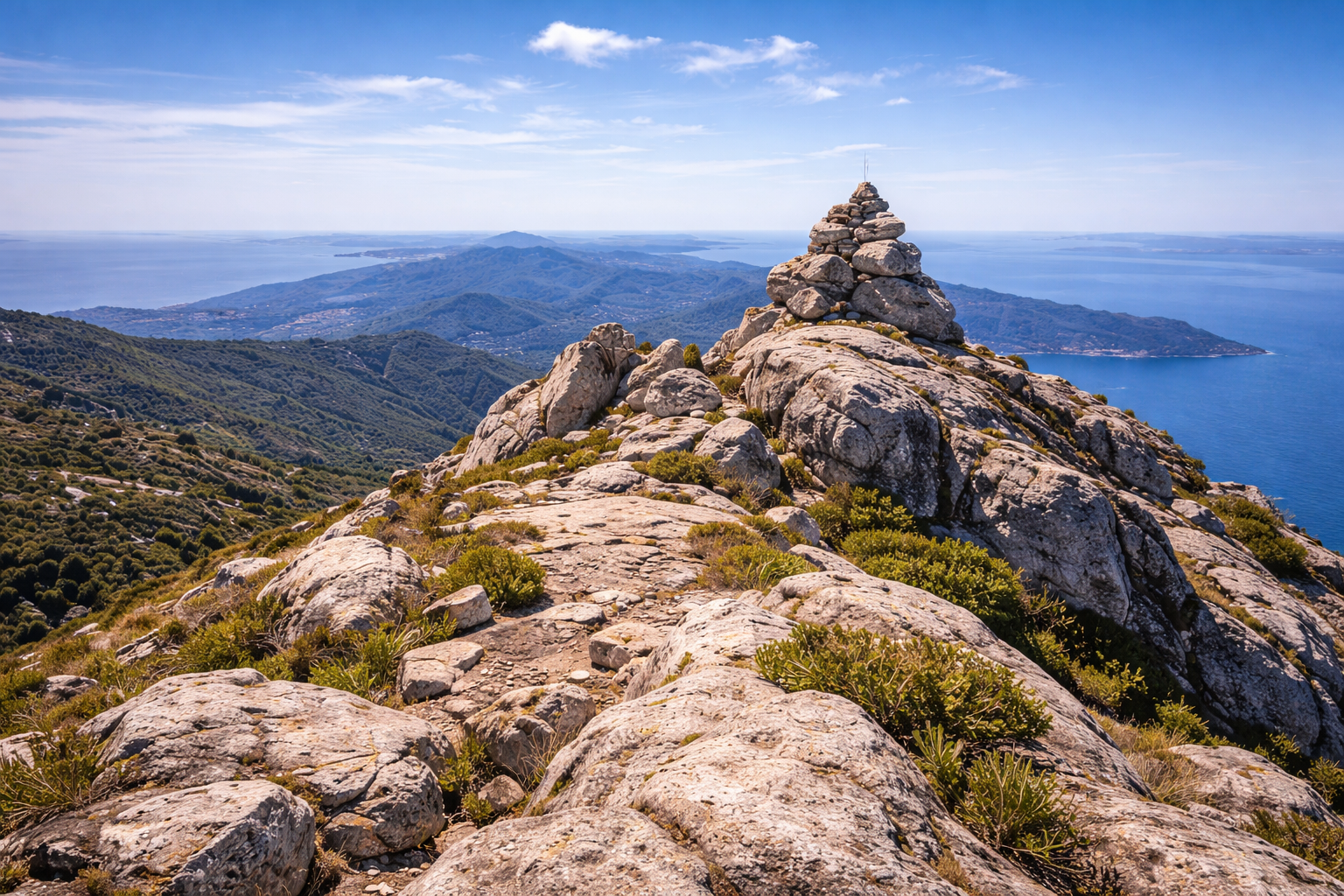 Panorama dalla cima del Monte Capanne